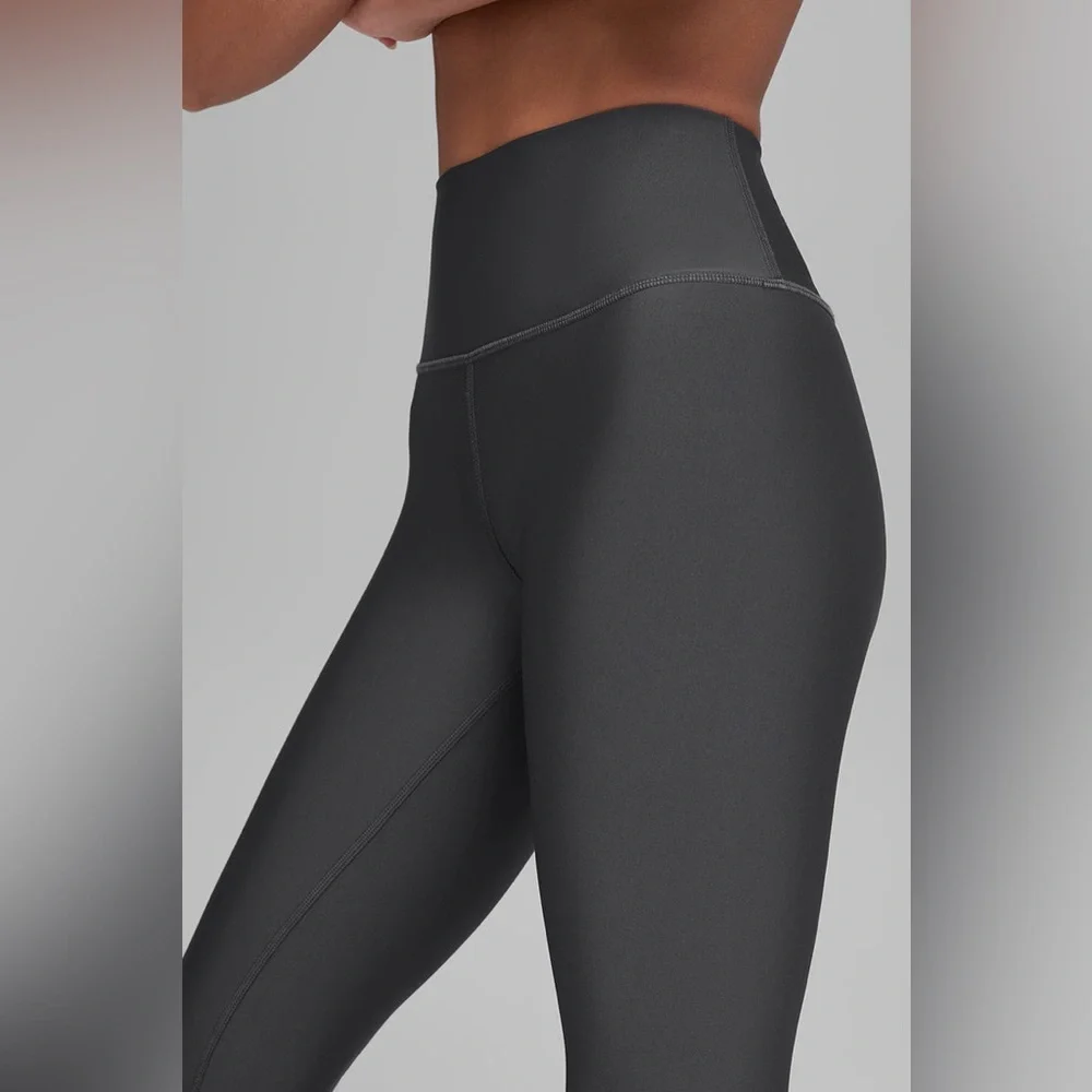 ALO Yoga | Full Length High-Waist Airlift Leggings in Anthracite Grey Size Large